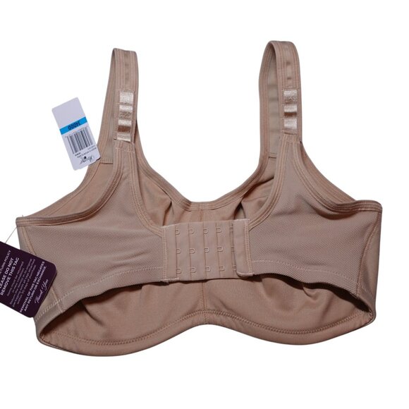 NWT Paramour By Felina Body X Underwire Sports Bra Sz 34DDD Warm Beige 135131 - Picture 6 of 7